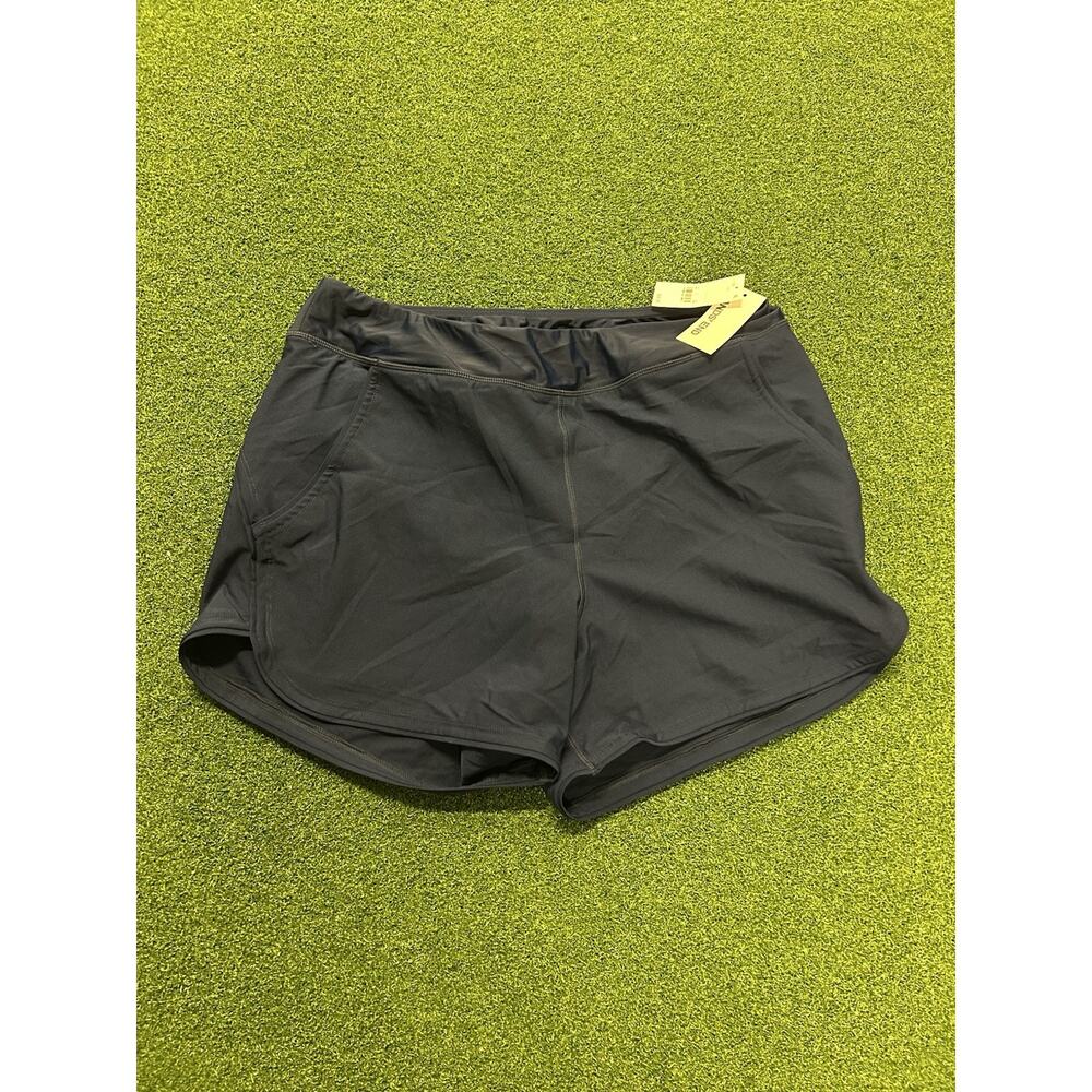 Lands' End women's active shorts in navy blue size large